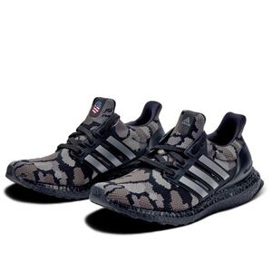 Nike Adidas BAPE Ultra Boost Bathing Ape 4.0 Camo Black Grey men’s size 8 G54784